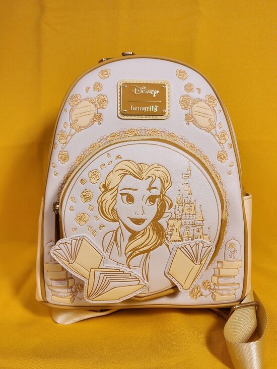 Loungefly Beauty and the Beast Belle Tonal Sketch Portrait Mini Backpack NEW main image 5